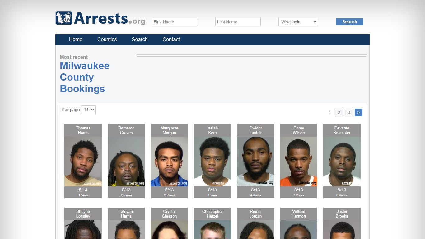 Milwaukee County Arrests and Inmate Search